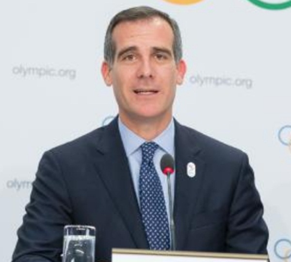 Eric Garcetti is being just the ambassador he said he would be