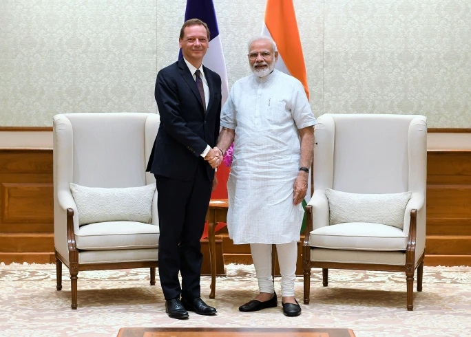 Macron’s diplomatic adviser calls on PM Modi Macron’s diplomatic adviser calls on PM Modi