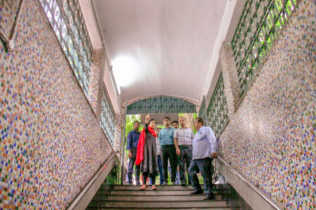 PWD Minister Atishi inspects Delhi subways, says conditions improved