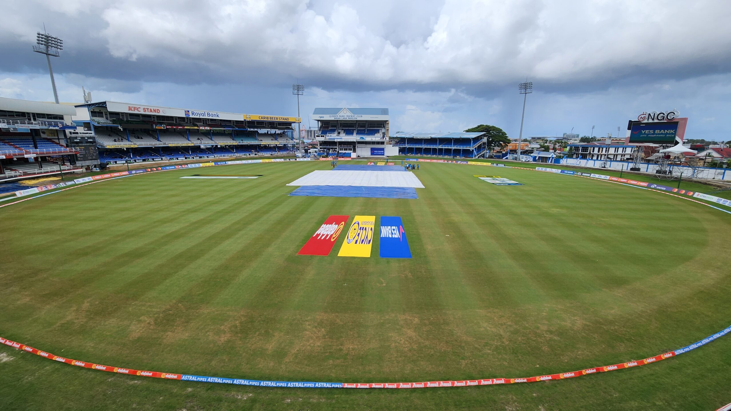 2nd Test: Rain forces early lunch after Mukesh gets maiden Test scalp in Kirk McKenzie