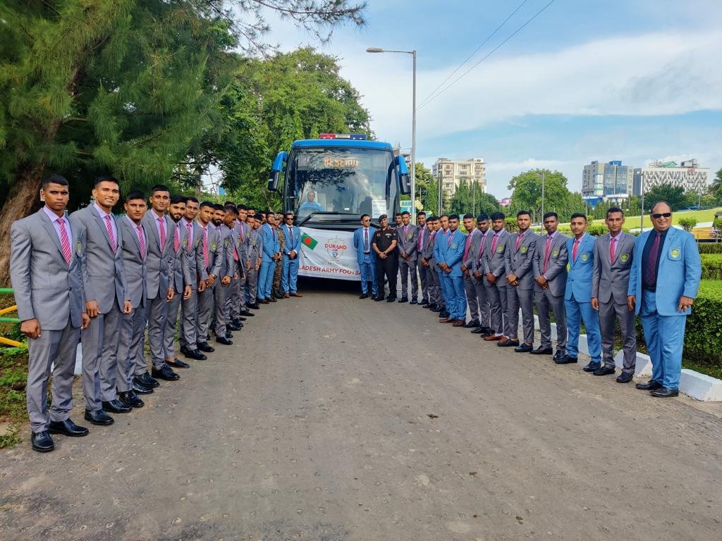 Football: Bangladesh Army team reaches Kolkata for 132nd Durand Cup