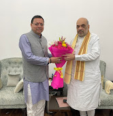 U’khand CM meets Union Home Minister Amit Shah in New Delhi