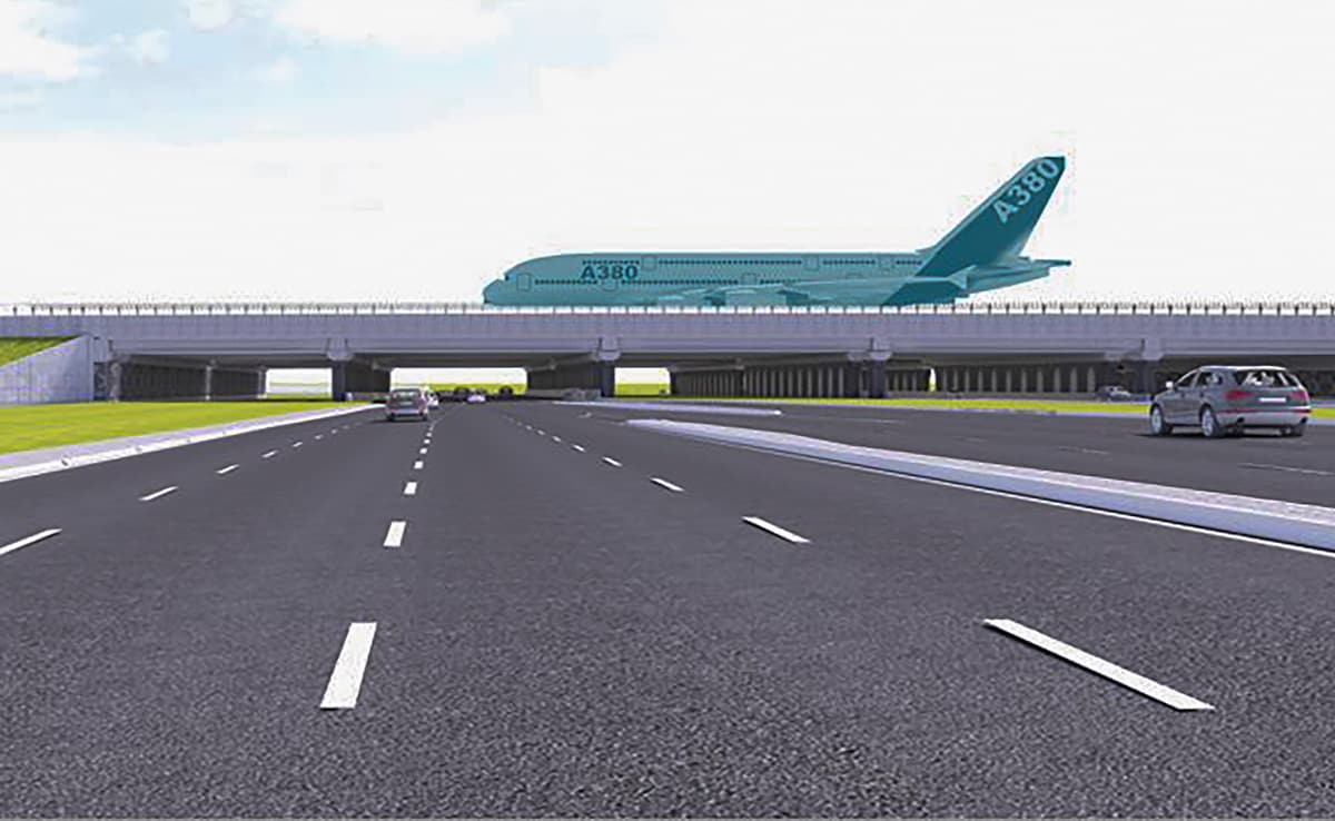 ELEVATED CROSS TAXIWAY FIRST IN INDIA TO BE INAGURATED ON JULY 13TH AT IGI AIRPORT