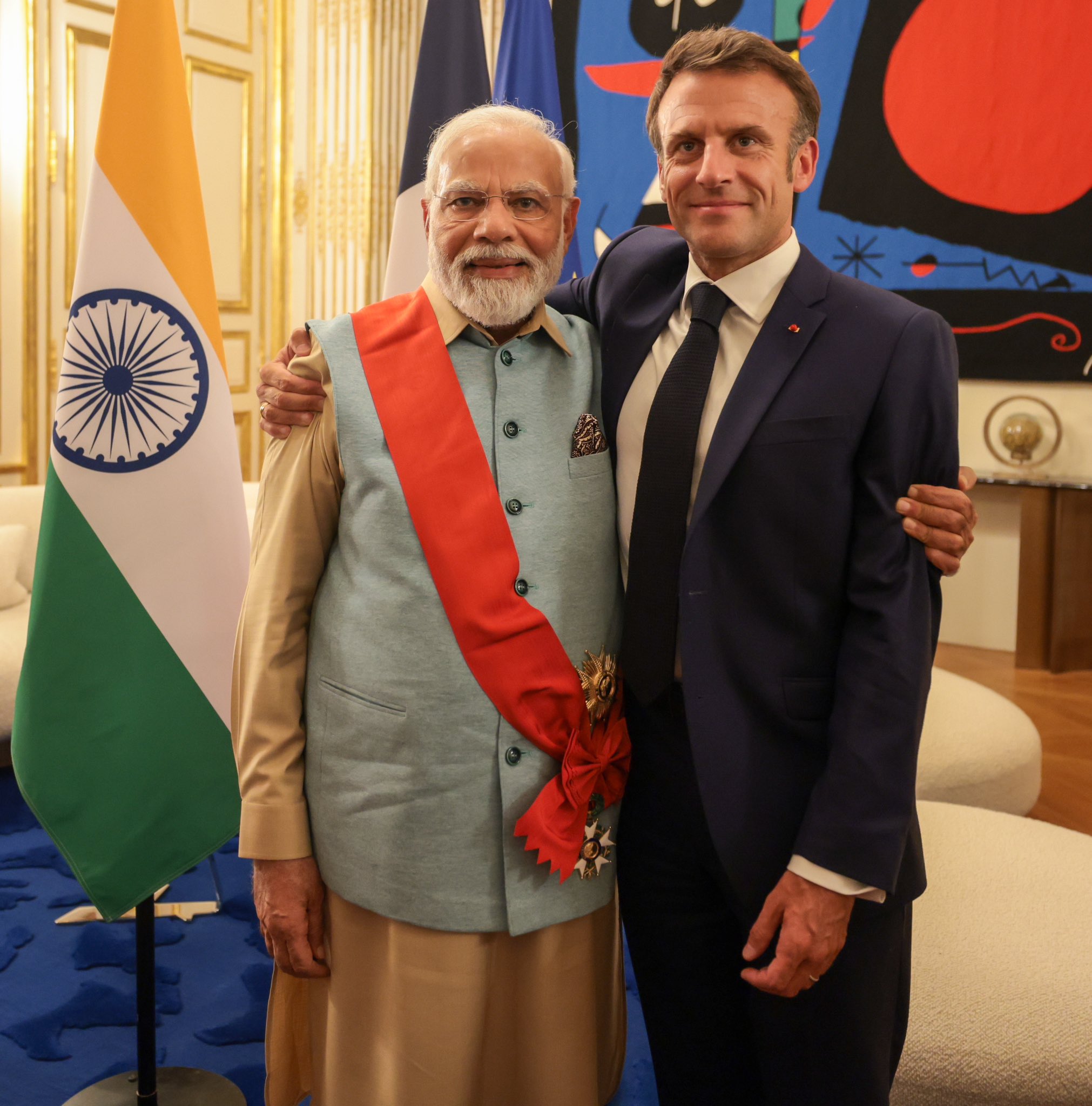 Modi becomes first Indian PM to receive France’s highest award