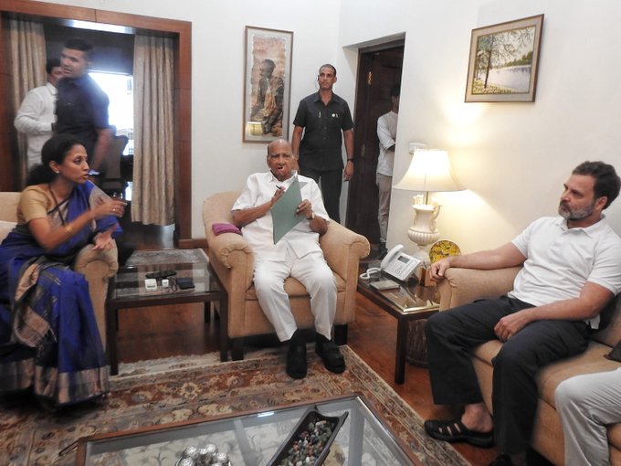 NCP split: Rahul meets Shard Pawar, extends support