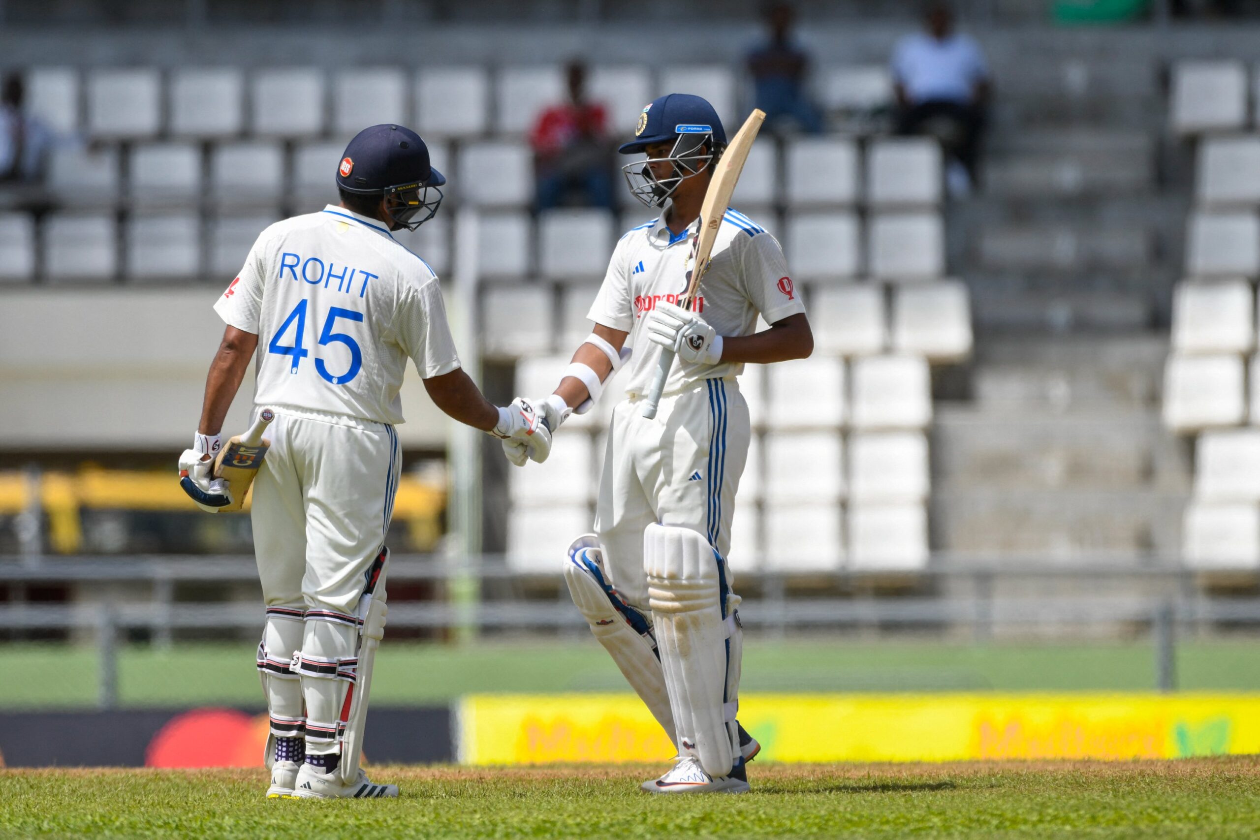 2nd Test, Day 1: Rohit, Yashasvi slam fifties; take India to 121/0 at lunch against West Indies