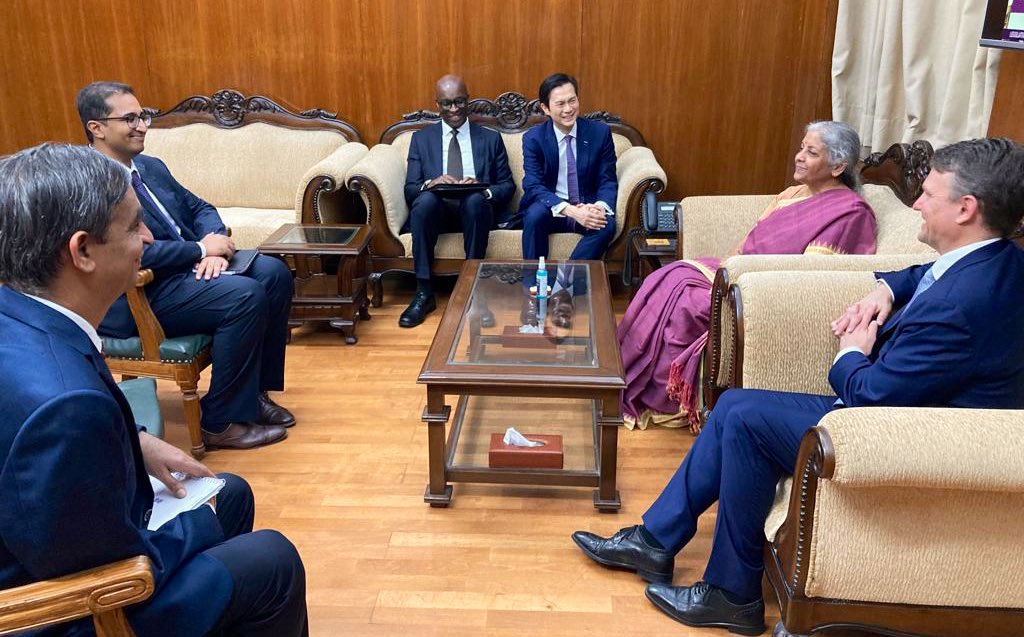 Canadian pension plan investment board delegation meets Sitharaman