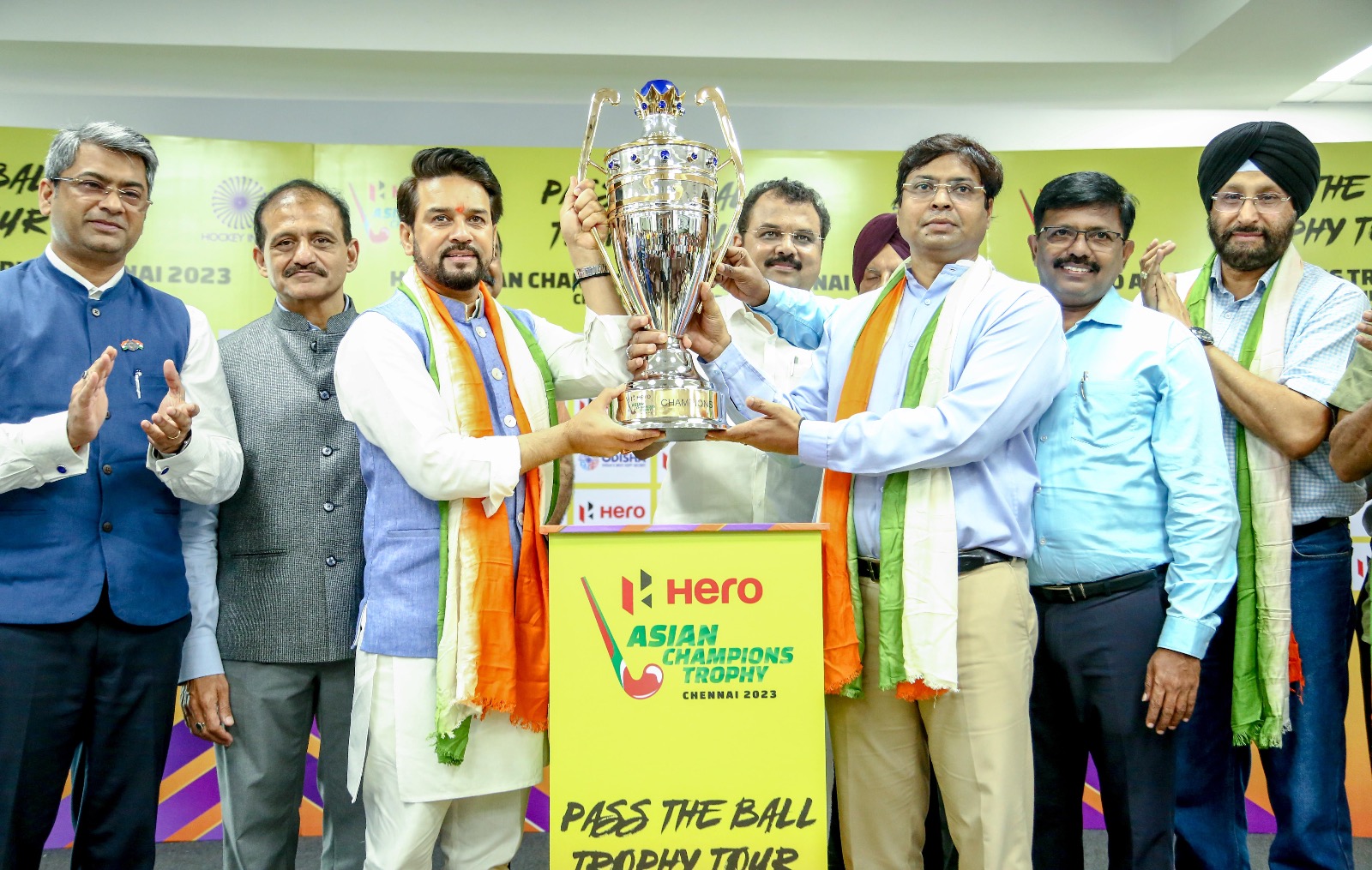 Hockey: Anurag Thakur unveils trophy for Asian Champions Trophy Chennai 2023 Hockey: Anurag Thakur unveils trophy for Asian Champions Trophy Chennai 2023