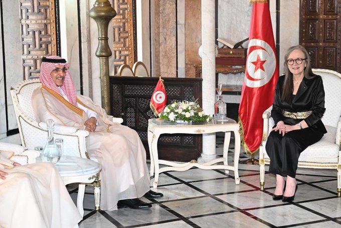 Tunisian PM, Saudi finance minister meet on ties