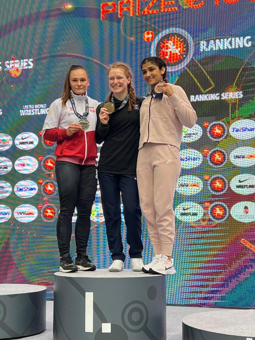 Wrestling: Sangeeta Phogat wins bronze medal in Hungary Ranking Series Wrestling: Sangeeta Phogat wins bronze medal in Hungary Ranking Series