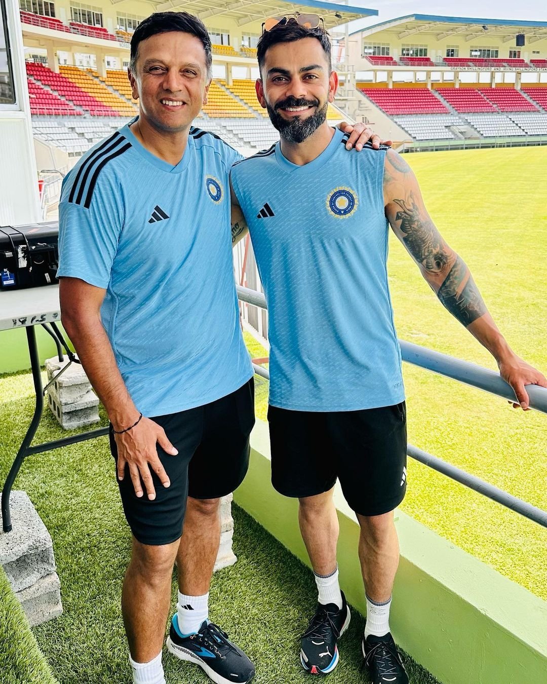 Kohli shares heartwarming post with Dravid ahead of Dominica Test