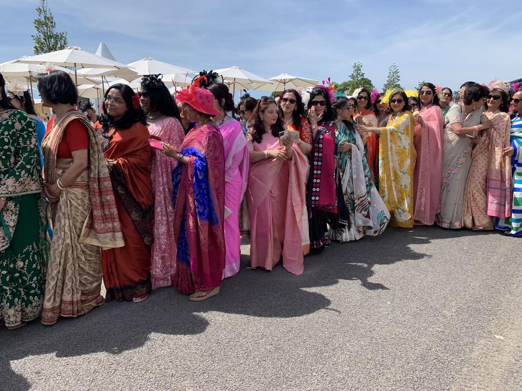 Women set for saree walkathon in London on National Handloom Day Women set for saree walkathon in London on National Handloom Day