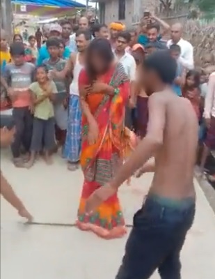 Mob thrashes couple in Bihar Mob thrashes couple in Bihar