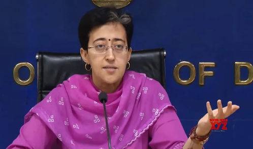 Atishi interacts with National Law University students Atishi interacts with National Law University students