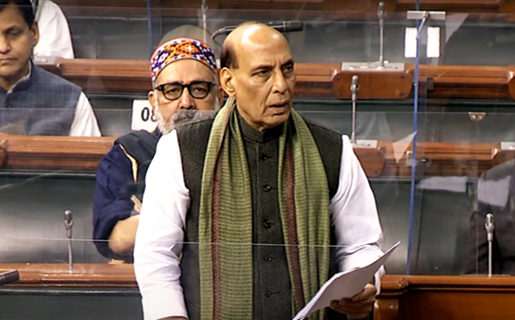 Rajnath says govt ready to discuss Manipur situation in LS, proceedings adjourned till 12 pm