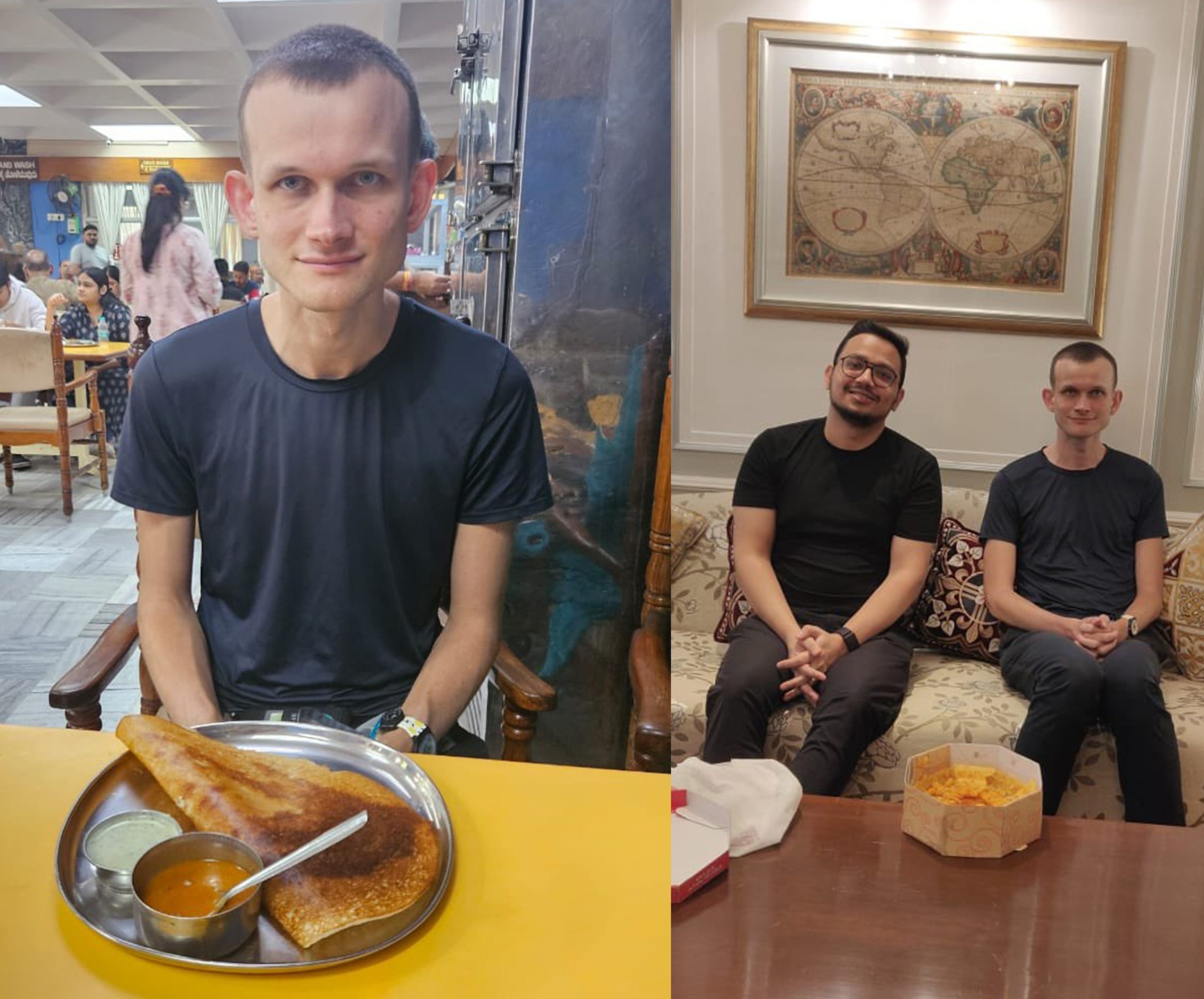 Ethereum founder relishes ‘Ghevar’, ‘Masala Dosa’ in India