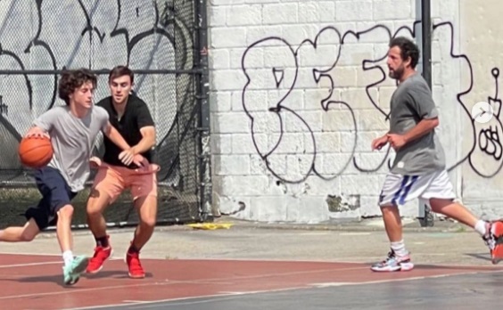 Timothee Chalamet, Adam Sandler play basketball together, confuse fans Timothee Chalamet, Adam Sandler play basketball together, confuse fans