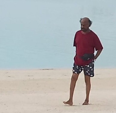 Rajinikanth is chilling in Maldives after completing work commitments Rajinikanth is chilling in Maldives after completing work commitments