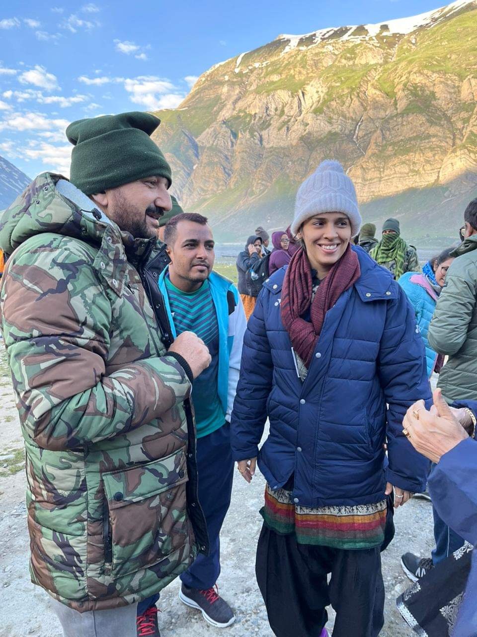 Sania Nehwal performs Amaranth Yatra Sania Nehwal performs Amaranth Yatra