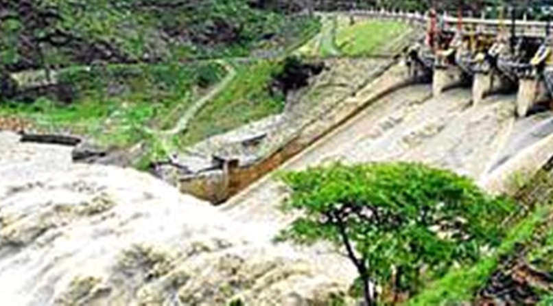 Floodgates of Pandoh dam in Himachal opened Floodgates of Pandoh dam in Himachal opened