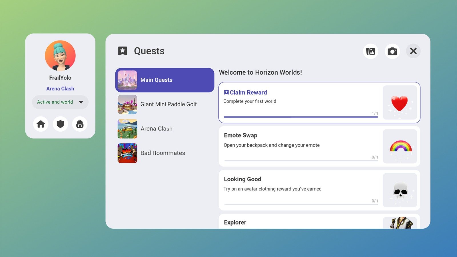 Meta rolling out quests & rewards to all Horizon Worlds users Meta rolling out quests & rewards to all Horizon Worlds users