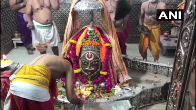 Today first Monday of  month ‘Sawan’ Devotees  rush at temples for Darshan.