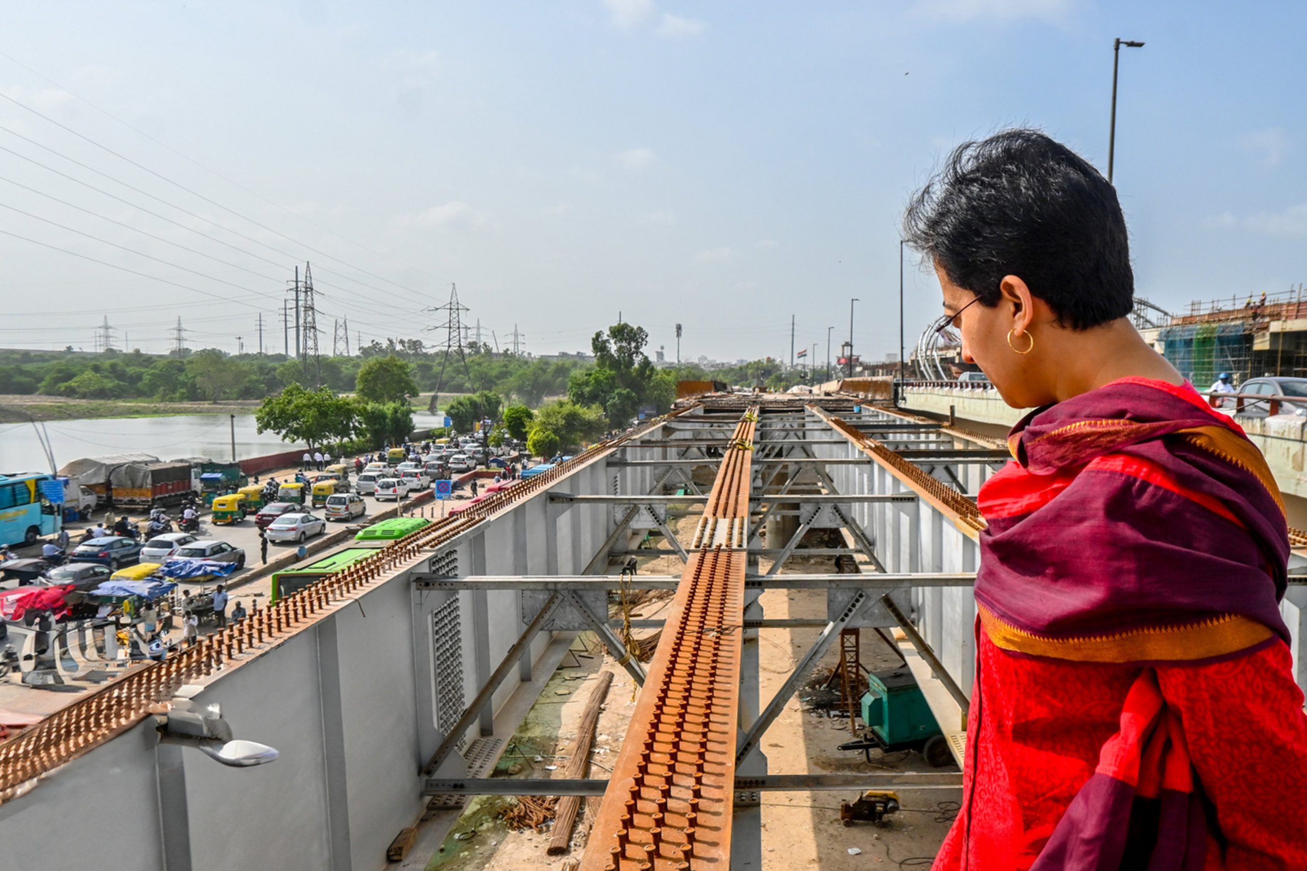 Atishi reprimands officials over delay of flyover construction