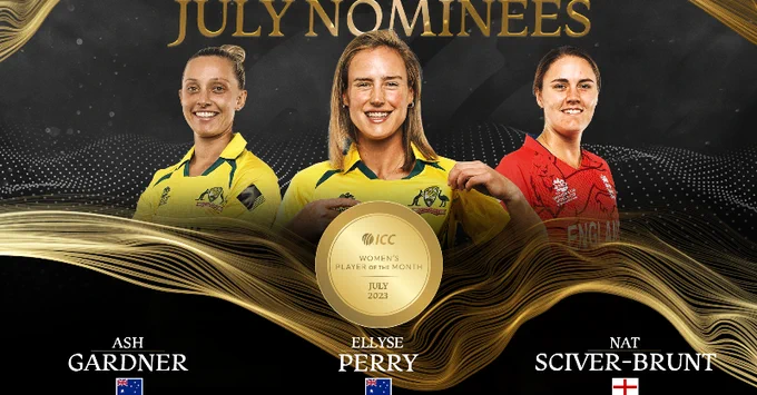 Perry, Gardner, Sciver-Brunt nominated for ICC Women’s Player of the Month for July