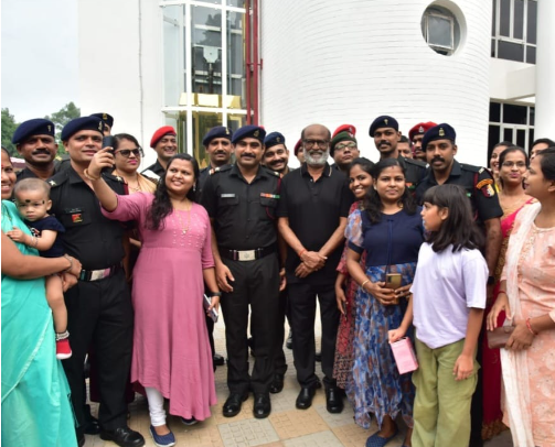 Actor Rajinikanth’s Visit to Surya Command: Meeting Military Families in Lucknow” Actor Rajinikanth’s Visit to Surya Command: Meeting Military Families in Lucknow”