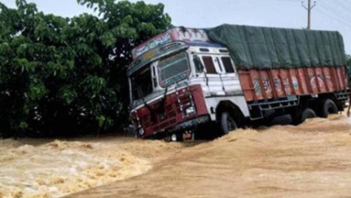 Uttarakhand Faces Flood-Like Situation: Truck Stranded Crossing Swollen River