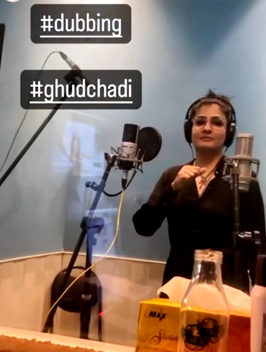 Raveena Tandon dubs for ‘Ghudchadi’, shares a sneak-peek