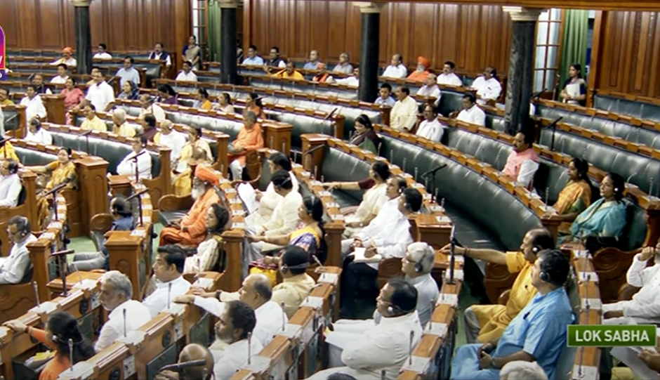 LS adjourned till 2 p.m. amid Oppn protests