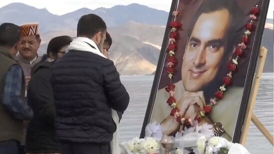 Rahul Gandhi: Former PM Rajiv Gandhi’s birth anniversary today, Rahul will pay tribute on the banks of Pangong Lake in Ladakh