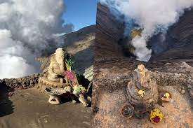 Photo of Mount Bromo in Indonesia holds great significance for the Tenggerese people who practice Hinduism in the region.