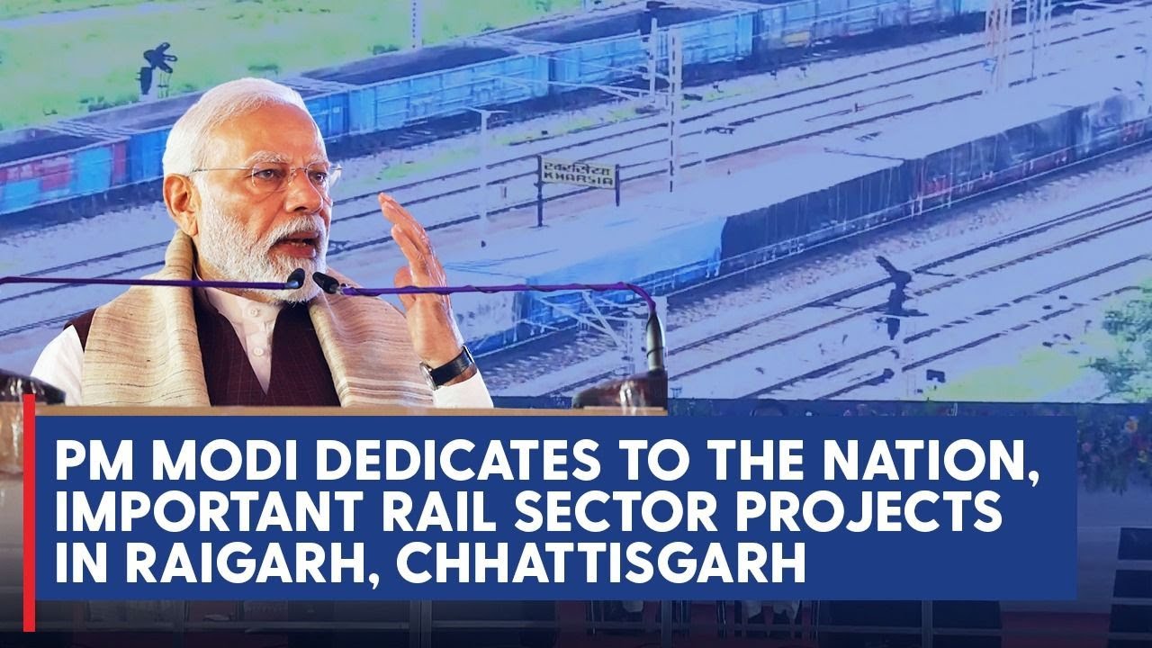 Prime Minister Narendra Modi inaugurated the Chhattisgarh East Rail Corridor Phase-1, a significant infrastructure project, in Raigarh district, Chhattisgarh.