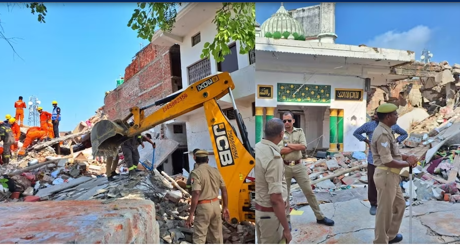 A tragic incident occurred in Barabanki where a building collapse resulted in the deaths of two individuals.