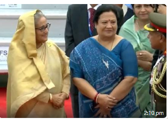 Bangladesh : Prime Minister Sheikh Hasina of Bangladesh arrived in Delhi for the G-20 Summit.