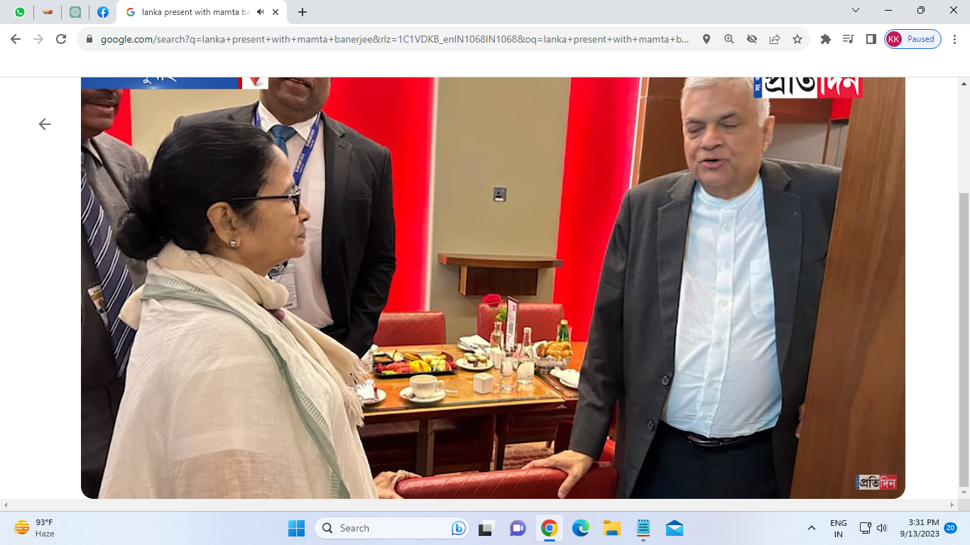 President of Sri Lanka asked Mamata Banerjee – Will you lead the I.N.D.I.A alliance.