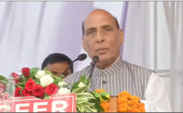 Rajnath Singh Encourages Participation in Nation’s Progress, Highlights Humanity as Supreme Religion.