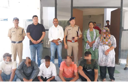 Six Arrested, Including a Woman, in Human Trafficking Case of Two Minor Sisters from Prayagraj, Lured with Promises of Employment.