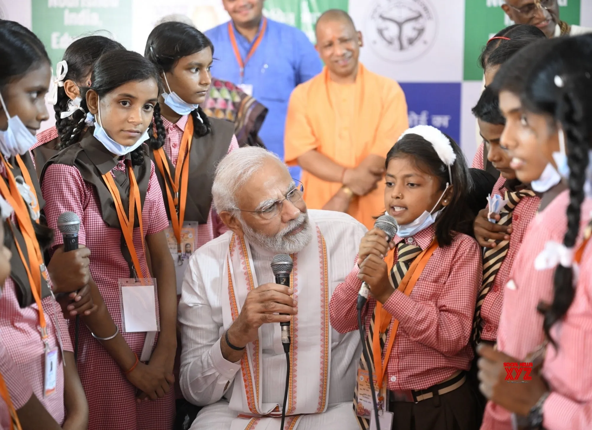 Prime Minister Narendra Modi, on Saturday, unveiled 16 residential schools for underprivileged children in Uttar Pradesh. Prime Minister Narendra Modi, on Saturday, unveiled 16 residential schools for underprivileged children in Uttar Pradesh.