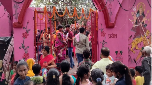 A tree from which blood used to ooze, devotees come from afar to witness it during Navratri.