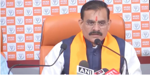 Bharatiya Janata Party (BJP) State President, V.D. Sharma, Criticizes Congress, Alleges Disapproval of Lord Ram and Sanatan Dharma.