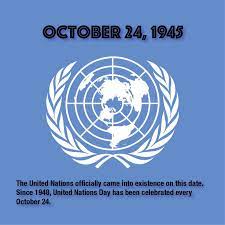 24 October: Establishment of the United Nations