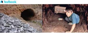 Rat Hole Mining: Rat-hole mining is a method in which some miners go into narrow holes to extract coal.