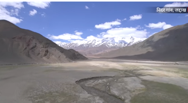 In the Ladakh, there exists a village where the scarcity of water is met with ingenious solutions. In the Ladakh, there exists a village where the scarcity of water is met with ingenious solutions.