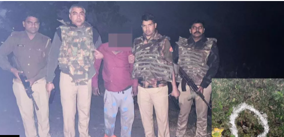 Kushinagar Encounter: Confrontation Between UP Police and Bihar-bound Robbers, Four Arrested, Two Injured in Gunfight. Kushinagar Encounter: Confrontation Between UP Police and Bihar-bound Robbers, Four Arrested, Two Injured in Gunfight.
