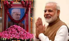 Prime Minister Modi paid tribute to Pandit Jawaharlal Nehru on his birth anniversary