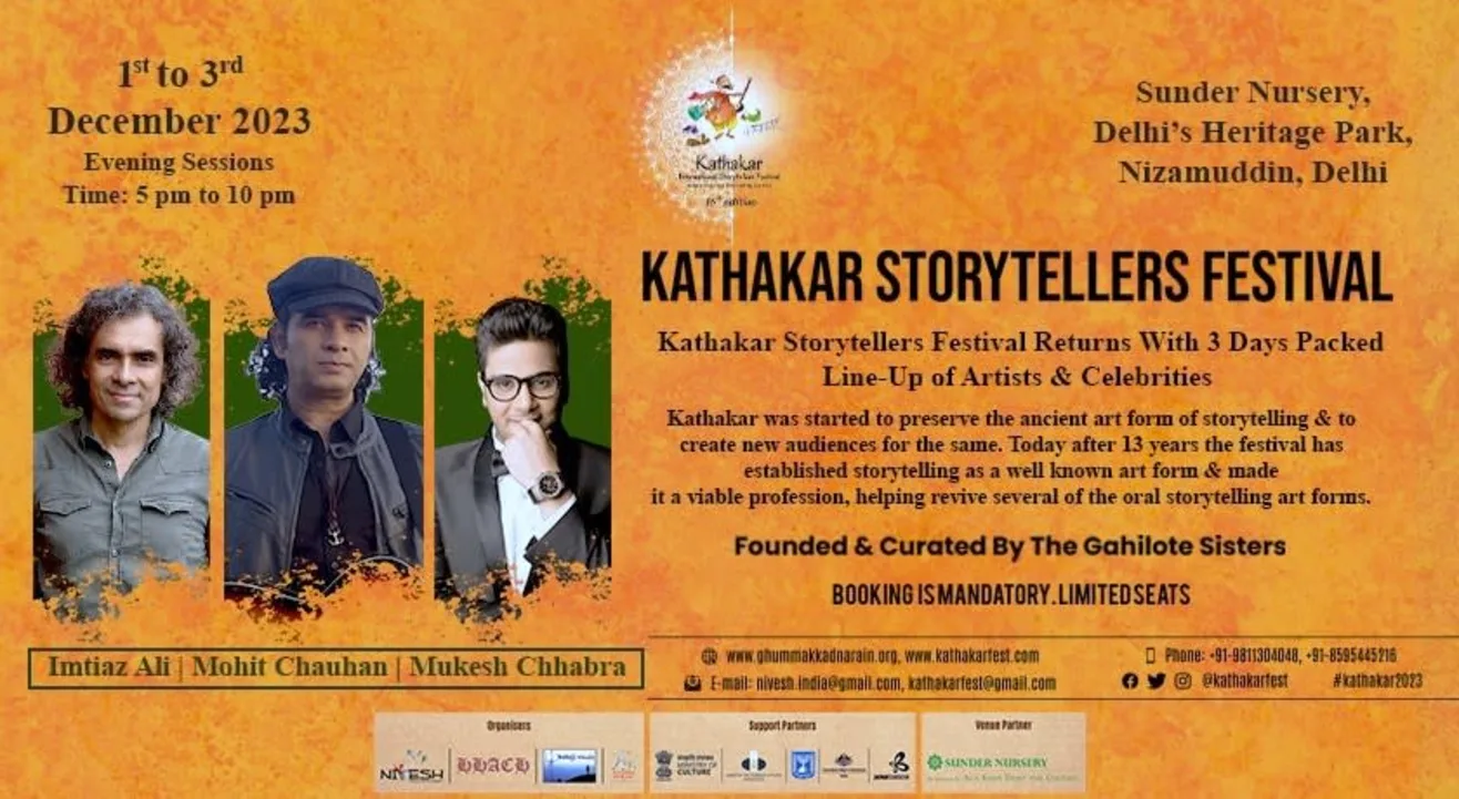 Storytellers from seven countries will tell stories in the 16th Storytellers Festival