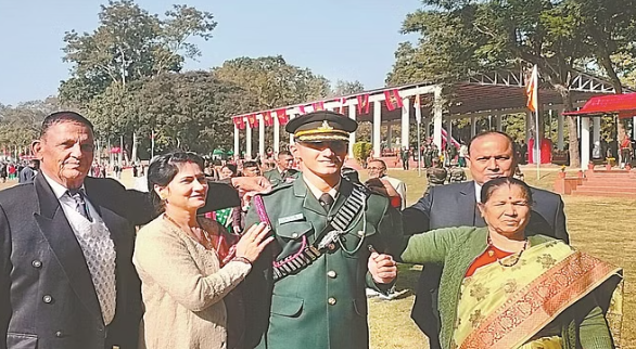 Rohit Dangi elevates Uttarakhand’s pride: Commissioned as Lieutenant in the Army, following the footsteps of his grandfather and father who have also served in the military.